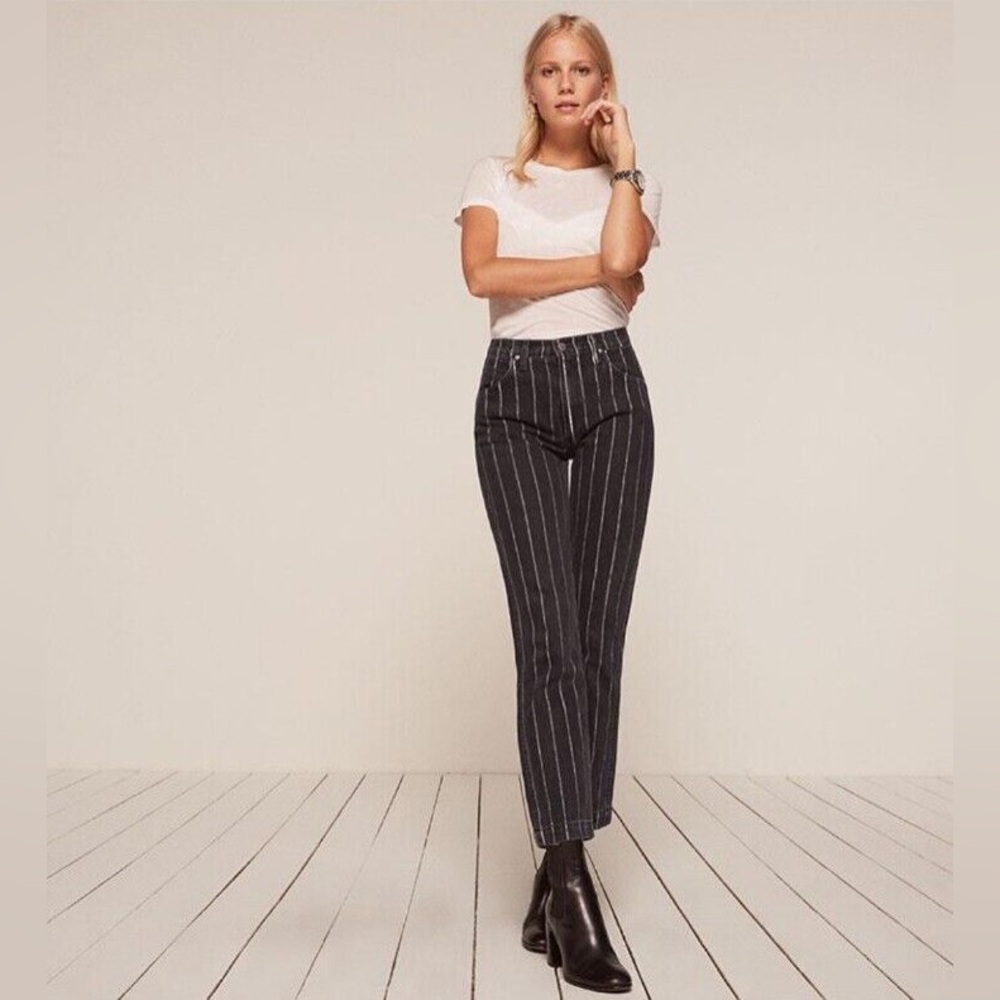 Reformation Striped Jeans
